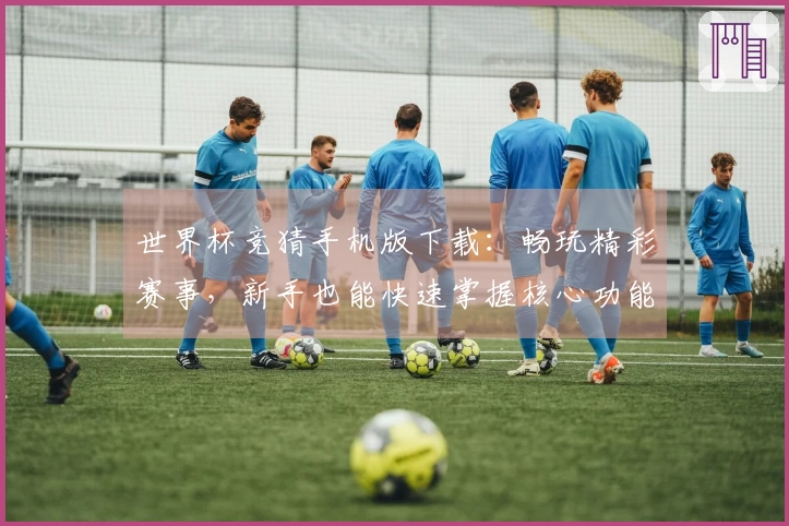 世界杯竞猜手机版下载：畅玩精彩赛事，新手也能快速掌握核心功能